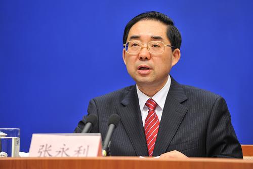 6月14日,國家林業(yè)局副局長張永利介紹相關情況并回答記者提問。新華社記者 李鑫 攝