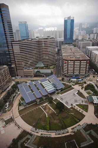 這是位于香港九龍灣的“零碳天地”(12月17日攝)。新華社記者 呂小煒 攝