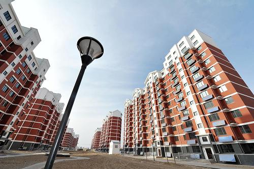已竣工的銀川市盈北家園保障性住房項目外景(12月17日攝)。新華社記者 彭昭之 攝