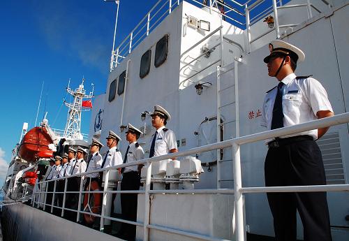 7月28日,中國(guó)海事巡視船“海巡31”輪從??诟燮鸷?,赴北部灣開展巡航活動(dòng)。新華社記者 姜鐵英 攝