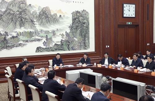 2月26日,中共中央總書記、國家主席、中央軍委主席習(xí)近平在北京主持召開座談會,專題聽取京津冀協(xié)同發(fā)展工作匯報并作重要講話。新華社記者 龐興雷 攝