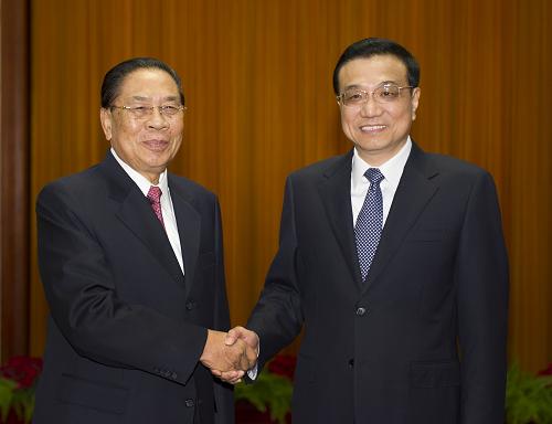 9月26日,中共中央政治局常委、國(guó)務(wù)院總理李克強(qiáng)在北京會(huì)見老撾人民革命黨總書記、國(guó)家主席朱馬里。新華社記者 謝環(huán)馳 攝