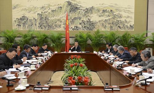 11月21日,中共中央政治局常委、國務(wù)院副總理李克強(qiáng)在北京主持召開全國綜合配套改革試點(diǎn)工作座談會并作重要講話。新華社記者 謝環(huán)馳 攝