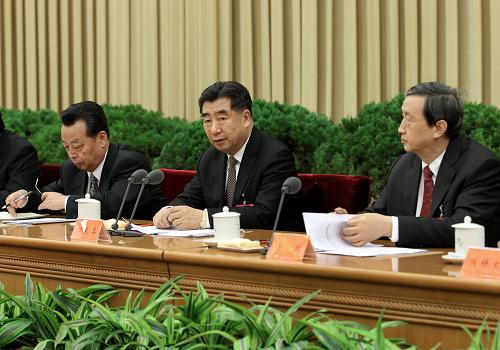 12月28日,中央農村工作會議在北京閉幕。中共中央政治局委員、國務院副總理回良玉作總結講話。新華社記者 龐興雷 攝