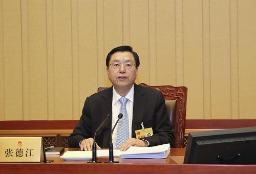 10月21日,十二屆全國人大常委會第五次會議在北京人民大會堂舉行第一次全體會議。張德江委員長主持會議。新華社記者 丁林 攝