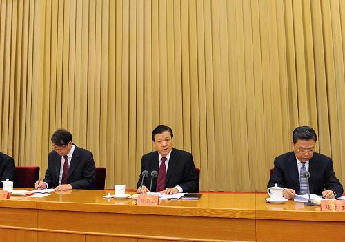 1月21日下午至22日,全國組織部長會議在北京召開。中共中央政治局常委、中央書記處書記劉云山出席會議并講話。新華社記者 饒愛民 攝