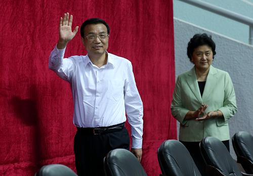 9月12日,中華人民共和國第十二屆運動會在沈陽閉幕。中共中央政治局常委、國務(wù)院總理李克強(qiáng)出席閉幕式并宣布閉幕。新華社記者 龐興雷 攝