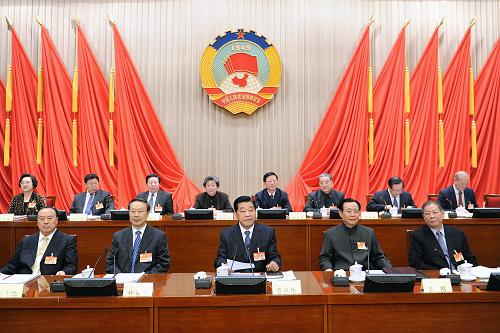 1月29日,政協(xié)第十一屆全國(guó)委員會(huì)常務(wù)委員會(huì)第二十次會(huì)議在北京開(kāi)幕,全國(guó)政協(xié)主席賈慶林主持開(kāi)幕會(huì)。新華社記者 李濤 攝