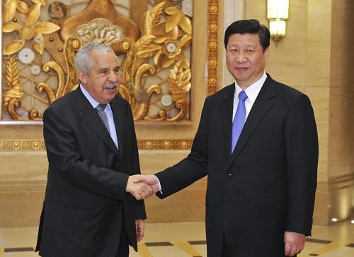 4月30日,中國國家副主席習(xí)近平在上海會見前來出席上海世博會開幕式的第64屆聯(lián)大主席圖里基。新華社記者 李學(xué)仁 攝