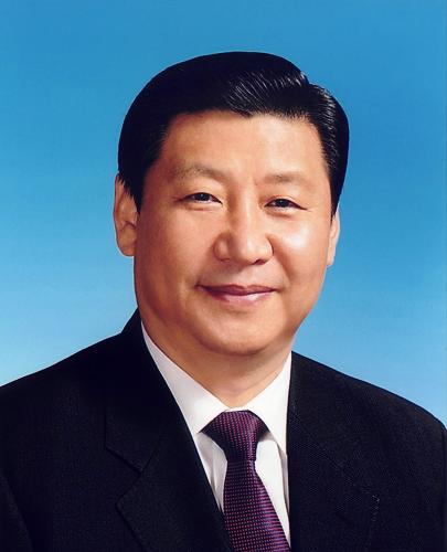 中共中央軍事委員會副主席習(xí)近平同志像。 新華社