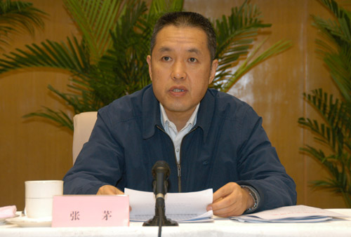 11月18日,全國冬春農田水利基本建設電視電話會議在國務院小禮堂召開。圖為發(fā)展改革委副主任張茅發(fā)言。(中國政府網 袁喆 攝)
