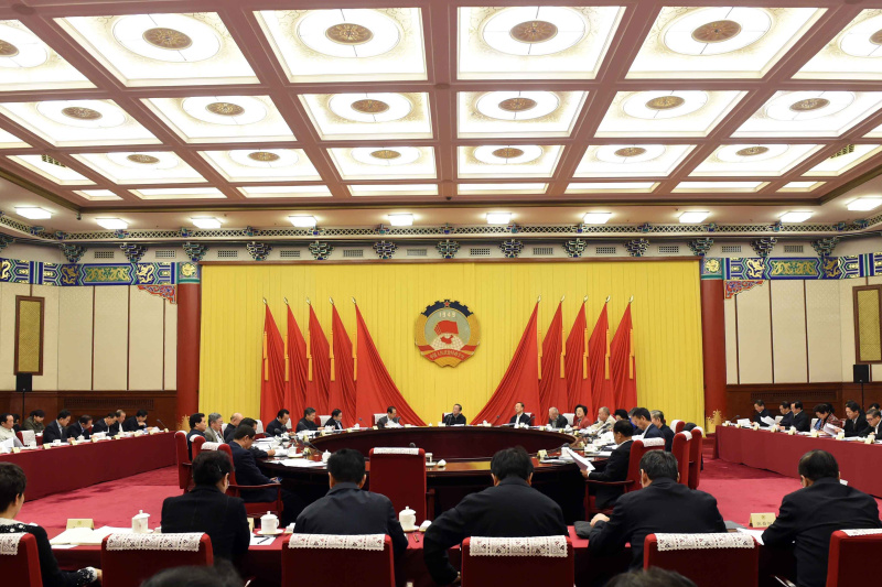 12月22日，全國政協(xié)主席俞正聲在北京主持召開政協(xié)第十二屆全國委員會第三十八次主席會議。新華社記者 饒愛民 攝