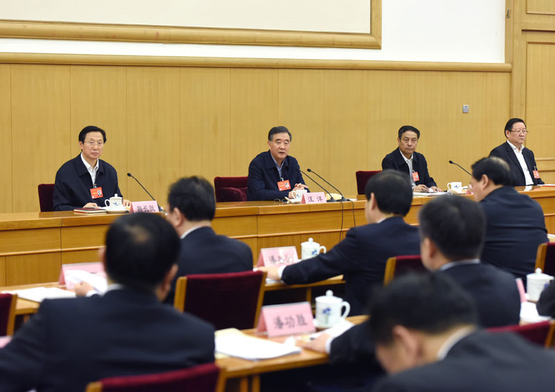12月24日，農(nóng)村改革試驗(yàn)區(qū)工作交流匯報(bào)會(huì)在北京召開。國務(wù)院副總理汪洋出席會(huì)議并講話。新華社記者 王曄 攝