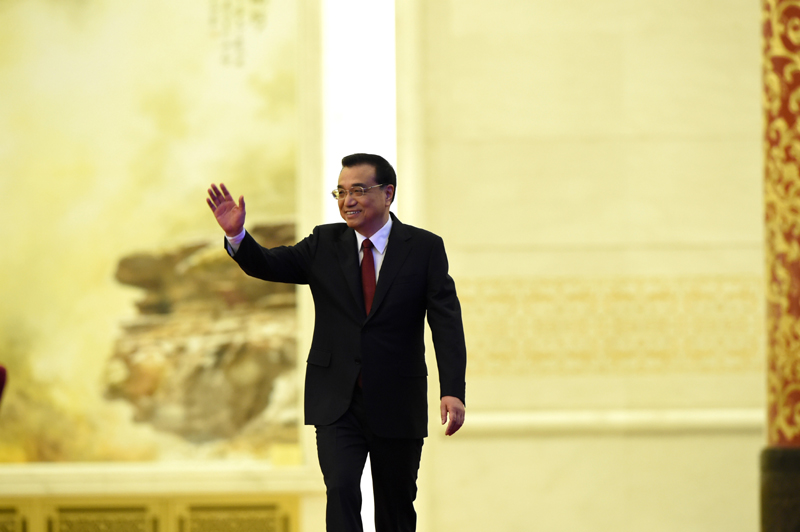 3月16日，國(guó)務(wù)院總理李克強(qiáng)在北京人民大會(huì)堂與中外記者見面，并回答記者提問。新華社記者 謝環(huán)馳 攝