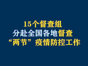 【短視頻題圖】15個督查組分赴全國各地督查“兩節(jié)”疫情防控工作.jpg